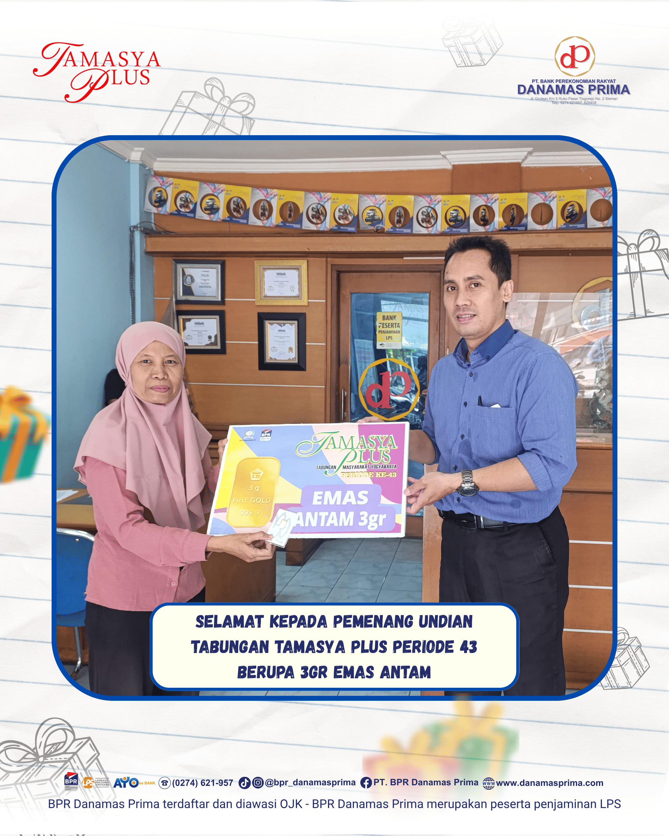 Pemenang Undian Tamasya Plus BPR Danamas Prima